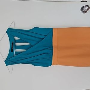Colour block dress, size small